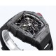 Richard Mille - RM35-01 44.5mm Skeleton NTPT Dial Black White Strap BBR RMUL3 Super Clone