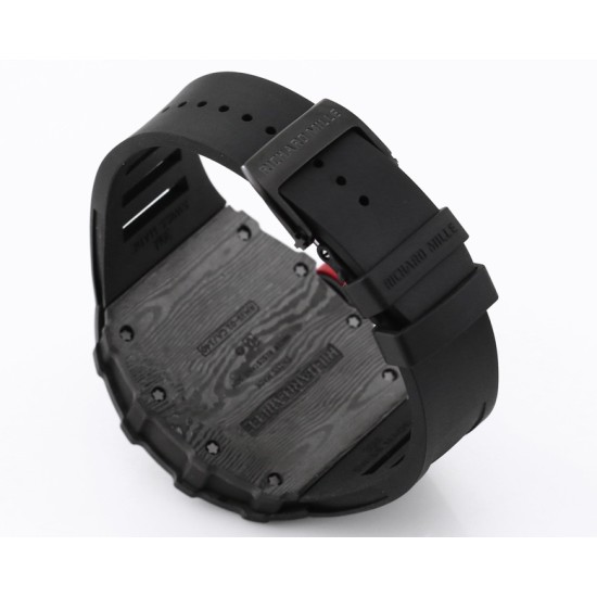 Richard Mille - RM35-01 44.5mm Skeleton NTPT Dial Black White Strap BBR RMUL3 Super Clone
