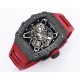 Richard Mille - RM35-01 44.5mm Skeleton NTPT Dial on Red Strap BBR RMUL3 Super Clone