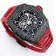 Richard Mille - RM35-01 44.5mm Skeleton NTPT Dial on Red Strap BBR RMUL3 Super Clone