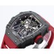 Richard Mille - RM35-01 44.5mm Skeleton NTPT Dial on Red Strap BBR RMUL3 Super Clone