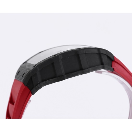 Richard Mille - RM35-01 44.5mm Skeleton NTPT Dial on Red Strap BBR RMUL3 Super Clone