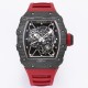 Richard Mille - RM35-01 44.5mm Skeleton NTPT Dial on Red Strap BBR RMUL3 Super Clone
