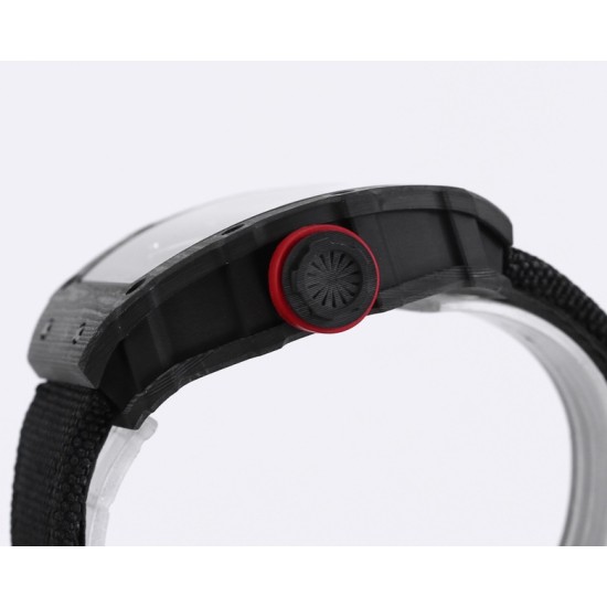 Richard Mille - RM35-01 44.5mm Skeleton NTPT Dial on Black Nylon Strap BBR RMUL3 Super Clone