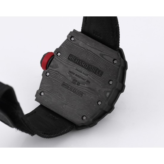 Richard Mille - RM35-01 44.5mm Skeleton NTPT Dial on Black Nylon Strap BBR RMUL3 Super Clone