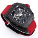 Richard Mille - RM35-01 44.5mm Skeleton NTPT Dial on Red Nylon Strap BBR RMUL3 Super Clone