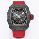 Richard Mille - RM35-01 44.5mm Skeleton NTPT Dial on Red Nylon Strap BBR RMUL3 Super Clone