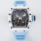 Richard Mille- RM35-01 Americas White NTPT/RU Skeleton Dial on Blue Strap BBR RMUL3 Super Clone