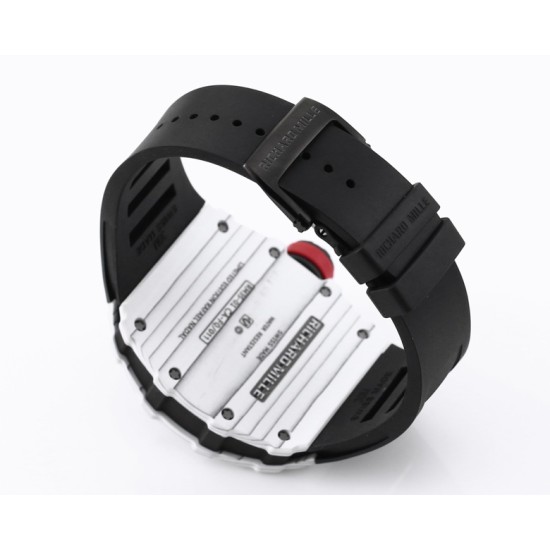 Richard Mille- RM35-01 Americas White NTPT/RU Skeleton Dial on Black Strap BBR RMUL3 Super Clone