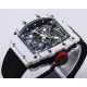 Richard Mille- RM35-01 Americas White NTPT/RU Skeleton Dial on Black Nylon Strap BBR RMUL3 Super Clone