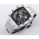 Richard Mille- RM35-01 Americas White NTPT/RU Skeleton Dial On White Nylon Strap BBR RMUL3 Super Clone