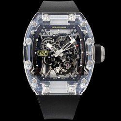 Richard Mille - RM35-01 Transparent Skeleton Dial With Black Rubber Strap Sonic RMUL2 Super Clone