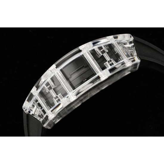 Richard Mille - RM35-01 Transparent Skeleton Dial With Black Rubber Strap Sonic RMUL2 Super Clone