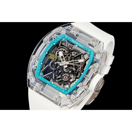 Richard Mille - RM35-01 Transparent Skeleton Dial With White Rubber Strap Sonic RMUL2 Super Clone