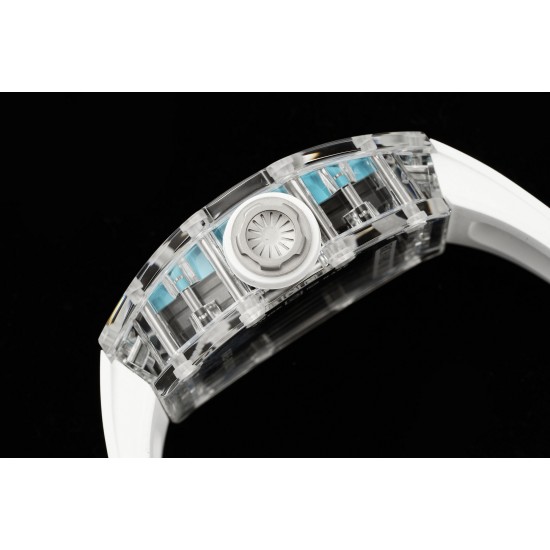Richard Mille - RM35-01 Transparent Skeleton Dial With White Rubber Strap Sonic RMUL2 Super Clone