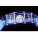 Richard Mille- RM12-01 Tourbillon Transparent Skeleton Dail With Blue Rubber Strap RMF