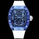 Richard Mille- RM12-01 Tourbillon Transparent Skeleton Dail With White Rubber Strap RMF
