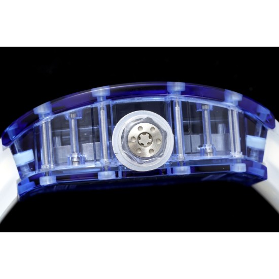 Richard Mille- RM12-01 Tourbillon Transparent Skeleton Dail With White Rubber Strap RMF