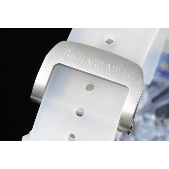 Richard Mille- RM12-01 Tourbillon Transparent Skeleton Dail With White Rubber Strap RMF
