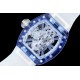 Richard Mille- RM12-01 Tourbillon Transparent Skeleton Dail With White Rubber Strap RMF