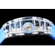 Richard Mille- RM12-01 Tourbillon Transparent Skeleton Dail With Blue Rubber Strap RMF