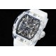 Richard Mille- RM12-01 Tourbillon Transparent Skeleton Dail With White Rubber Strap RMF