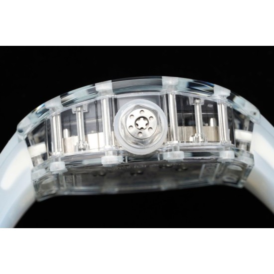 Richard Mille- RM12-01 Tourbillon Transparent Skeleton Dail With White Rubber Strap RMF