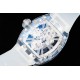 Richard Mille- RM12-01 Tourbillon Transparent Skeleton Dail With White Rubber Strap RMF