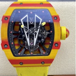 Richard Mille-RM27-03 Limited Edition Rafael Nadal 43mm Yellow FC/NY Blk/Blk BBR Tourbillon