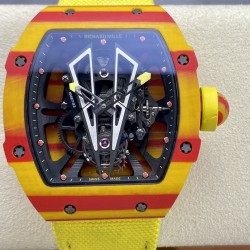 Richard Mille-RM27-03 Limited Edition Rafael Nadal 43mm Yellow FC/NY Blk/Blk BBR Tourbillon