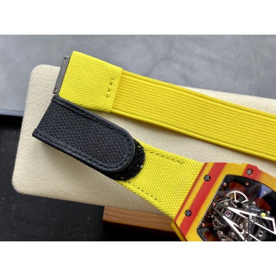 Richard Mille-RM27-03 Limited Edition Rafael Nadal 43mm Yellow FC/NY Blk/Blk BBR Tourbillon
