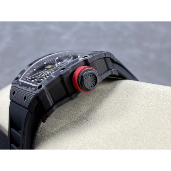 Richard Mille - RM35-02 Skeleton Dial NTPT With Black Rubber Strap T+F RMUL2 Super Clone