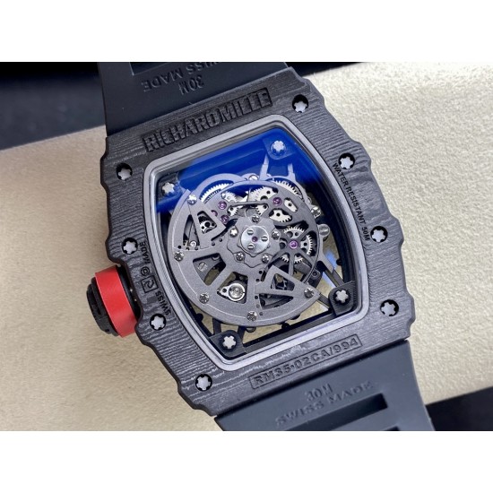 Richard Mille - RM35-02 Skeleton Dial NTPT With Black Rubber Strap T+F RMUL2 Super Clone