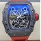 Richard Mille - RM35-02 Skeleton Dial NTPT With Red Rubber Strap T+F RMUL2 Super Clone