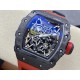 Richard Mille - RM35-02 Skeleton Dial NTPT With Red Rubber Strap T+F RMUL2 Super Clone