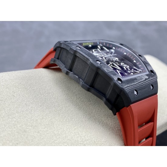 Richard Mille - RM35-02 Skeleton Dial NTPT With Red Rubber Strap T+F RMUL2 Super Clone