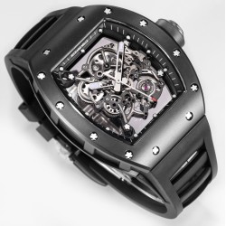 Richard Mille - RM055 43mm Black Cer/RU Skeleton Dial BBR RMUL2 Super Clone