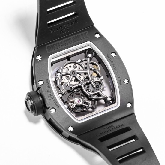 Richard Mille - RM055 43mm Black Cer/RU Skeleton Dial BBR RMUL2 Super Clone