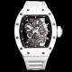 Richard Mille - RM055 43mm White Cer/RU Skeleton Dial BBR RMUL2 Super Clone