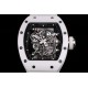 Richard Mille - RM055 43mm White Cer/RU Skeleton Dial BBR RMUL2 Super Clone