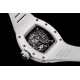 Richard Mille - RM055 43mm White Cer/RU Skeleton Dial BBR RMUL2 Super Clone