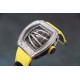 Richard Mille - RM59-01 43mm Diamonds NTPT Carbon Fiber Yellow Nylon Strap Tourbillon