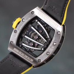Richard Mille - RM59-01 43mm Diamonds NTPT Carbon Fiber Yellow Nylon Strap Tourbillon