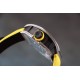 Richard Mille - RM59-01 43mm Diamonds NTPT Carbon Fiber Yellow Nylon Strap Tourbillon