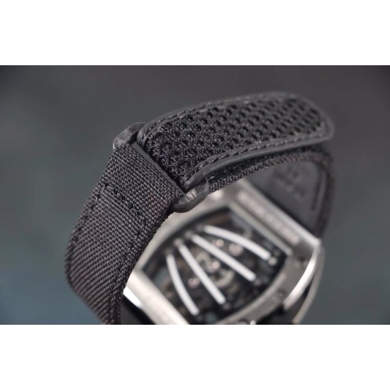Richard Mille - RM59-01 43mm Diamonds NTPT Carbon Fiber Black Nylon Strap Tourbillon