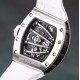 Richard Mille - RM59-01 43mm Diamonds NTPT Carbon Fiber White Rubber Strap Tourbillon