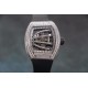 Richard Mille - RM59-01 43mm Diamonds NTPT Carbon Fiber Black Rubber Strap Tourbillon