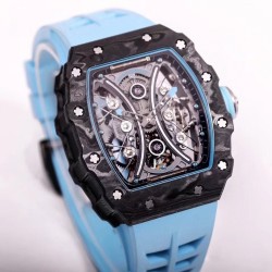Richard Mille-RM53-01 43mm TPT Carbon/RU Skeleton Dial JBF Tourbillon Updated Version Super Clone