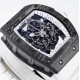 Richard Mille - RM055 NTPT/RU White Rehaut on White Rubber Strap ZF RMUL2 Super Clone(New Rubber Strap)