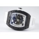 Richard Mille - RM055 NTPT/RU White Rehaut on White Rubber Strap ZF RMUL2 Super Clone(New Rubber Strap)